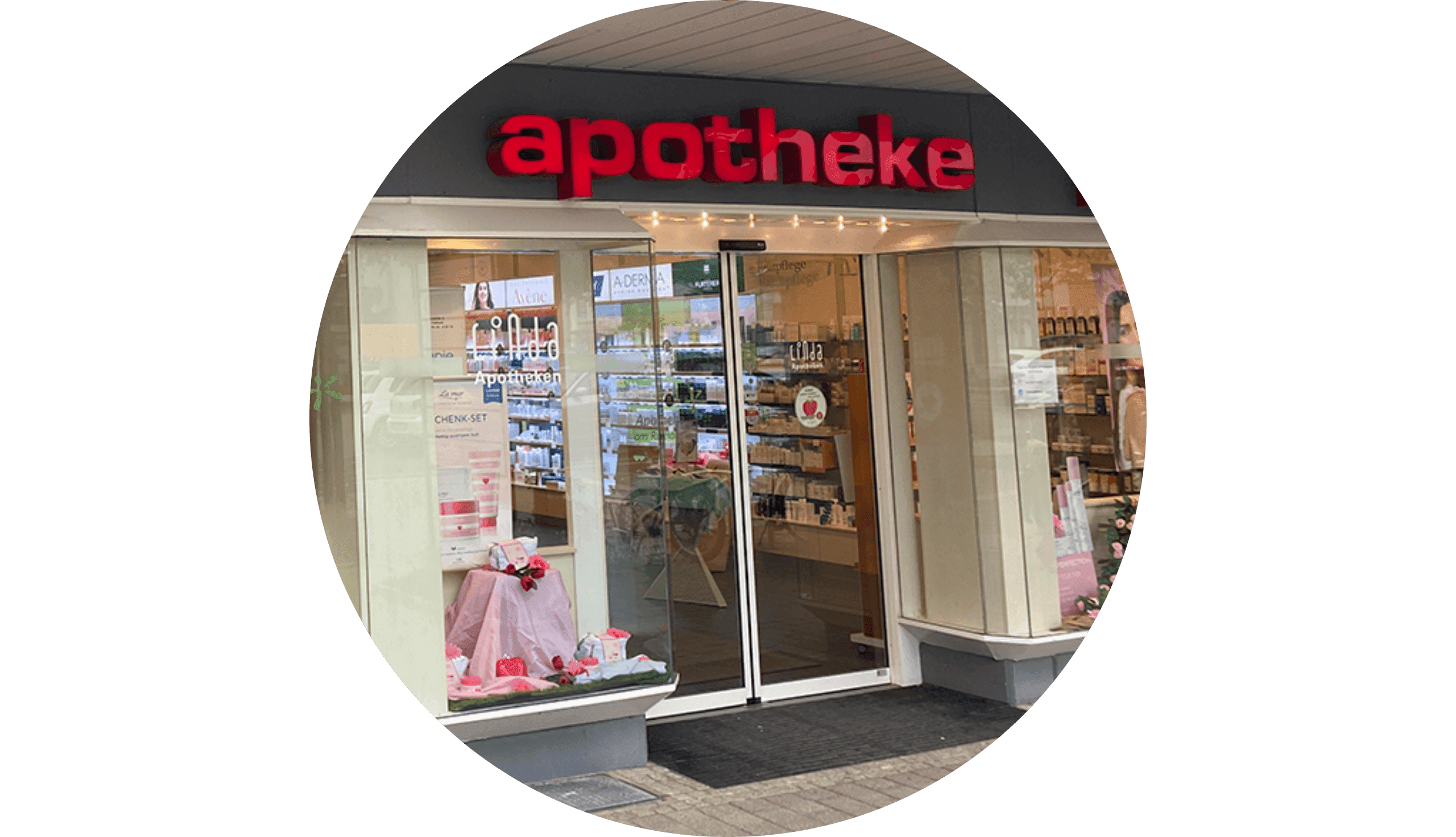Außen Ansicht der Apotheke